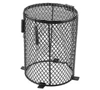 HEEPDD Paralume per lampada riscaldante rettilineo, protezione anti-scottatura Coperchio in rete per giorno notte ceramico lampadina protettore gabbia per scatola di alimentazione(Cilindro)