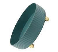 HEEPDD Parola Rotativa della Griglia di Stoccaggio Rotante Rotonda con Strutturato per Organizzare Piccoli Oggetti, Ideale per Mobili da Cucina, Materiale PP PP Sostenibile (GREEN)