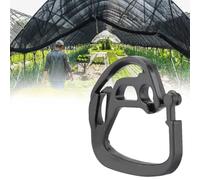 HEEPDD Parti e Accessori Serra e Accessori da Ombreggiatura da 100 Pezzi, Ganci Sospesi in Plastica Protetta per Serra, Auto Coperto, Portico, Recinzione con Tessuto in Tessuto.