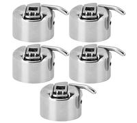 HEEPDD Parti per Macchine da Cucire, Set di Custodie per Spoline con Struttura in Lega Premium, Design Leggero, 5 Pezzi da 0,9 Pollici per Macchine da Cucire Domestiche e Industriali Vecchio Stile