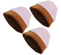 HEEPDD Pennelli per Trucco, Set di Pennelli Liquidi Multifunzionali per Fondotinta e Fard, Pennello Piatto Cosmetico 3 Pezzi per un'applicazione di Trucco Senza Sforzo (PINK)