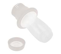 HEEPDD Pennello per Bottiglia di Olio in Silicone da 60 Ml, Manico Resistente Al Calore, Ideale per Imbastire, Grigliare e Arrostire in (Bianco grigio)