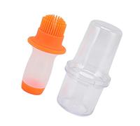 HEEPDD Pennello per Bottiglia di Olio in Silicone da 60 Ml, Manico Resistente Al Calore, Ideale per Imbastire, Grigliare e Arrostire in (ORANGE)