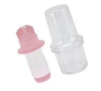 HEEPDD Pennello per Bottiglia di Olio in Silicone da 60 Ml, Manico Resistente Al Calore, Ideale per Imbastire, Grigliare e Arrostire in (PINK)