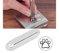 HEEPDD per Cuoio in Legno Artigianato Artigianato Fai -da -te Cranio Design del Cuore di Timbro Metall (#6)