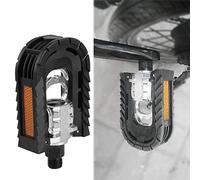 HEEPDD per Mountain Bike e Bici da Corsa con Design Antiscivolo Ed Elegante funzionalità Pieghevole 1 Paio di Pedali per Bici Pieghevoli in Lega di Alluminio per Ciclismo