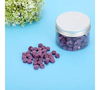 HEEPDD Perline di Ceralacca per Lettere e Inviti, 200 Pezzi, Stile Vintage, più Colori Disponibili, 90 G (melanzana viola)