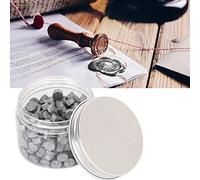 HEEPDD Perline di Ceralacca per Lettere e Inviti, 200 Pezzi, Stile Vintage, più Colori Disponibili, 90 G (SILVER)