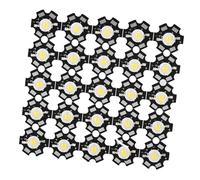 HEEPDD Perline Luminose a LED da 25 Pezzi 3W, Elevata luminosità, Basso Consumo Energetico, Lunga Durata, con Substrato in Alluminio, per (3000-3200K)