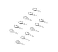 HEEPDD Perni con Occhiello Design a Vite Accessori per Gioielli in Lega 200 Pezzi per Artigianato in Legno in Resina Bronzo Antico Oro Argento Il Design a Vite Garantisce un Fissaggio Sicuro (SILVER)
