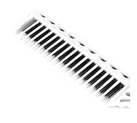 HEEPDD Pettine per Pettinare a 3 File, Spazzola per Capelli in ABS Leggero per Donna, Strumento di Styling Facile per il Salone e l'uso Domestico (WHITE)