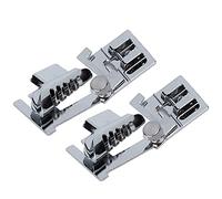 HEEPDD Piedino Regolabile per Nastro Diagonale per Macchine da Cucire a Gambo Basso, Set da 2 Pezzi con Design a Scatto, Struttura in Acciaio Inossidabile, Presa, Perfetto per gli Appassionati di