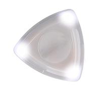 HEEPDD Plettro per Chitarra a LED Luminoso, Luce Attivata Al Tocco, Batteria a Lunga Durata, Design Affidabile in Metallo ABS, Dimensioni Compatte, Senza Sbavature per Chitarristi Elettrici (WHITE)