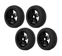 HEEPDD Pneumatici in gomma, forte ammortizzazione, superficie irregolare, ruote per auto RC ponderate, ecologiche, universali per auto a controllo remoto 1/8