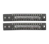 HEEPDD Polsino Punk, Bracciale Vintage retrò 2 Pezzi con Rivetti in Lega per Abbigliamento Casual da Viaggio per Feste in Moto