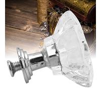 HEEPDD Pomelli per Mobili in, Materiale, Design Elegante a Forma di Zucca e Fiori per Cassettiere e Armadi Pomelli per Mobili in, Accessori per Indumenti in Acrilico Trasparente (Fiori di tipo B)