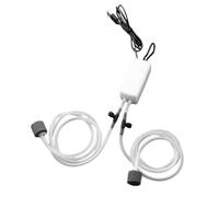 HEEPDD Pompa di Ossigeno per Acquario USB, Pompa D'aria Silenziosa per Acquario Mini Ossigenatore Portatile con Design Super Silenzioso per L'allevamento di Pesci in Auto Domestica (WHITE)