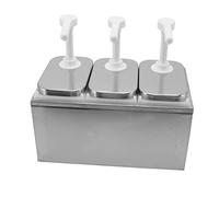 HEEPDD Pompa in Acciaio Inossidabile in Acciaio Inossidabile [molto appropriato] Chirurgia della Cucina Semplice (Pompa tripla da 2 litri)