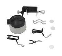 HEEPDD Porta Aerografo in Acciaio Inossidabile, Morsetto Resistente Sul Supporto per Aerografo con Rotazione a 360 Gradi per Artisti e Hobbisti