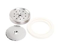 HEEPDD Porta della Doccia per Doccia in Acciaio Inossidabile Sigillatura della Guarnizione della Caffettiera, Kit di Supporto per in Acciaio Inossidabile, Silicone Ad Alta Precisione a Prova di
