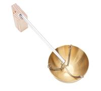 HEEPDD Porta della Tazza di Olio di Ciotola di Aromaterapia di Sauna di Cedro, Ciotola Diffusore per Fragranza in Acciaio Inossidabile con Braccio Oscillante Durevole per Sauna e Spa