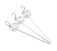 HEEPDD Porta Documenti per Libri Supporti per Clamp/Holder in Metallo per Promemoria, 50 Pezzi, a Forma di Fiore e Nota, Argento, per Foto, Cartoline e Promemoria, Display per Casa, Ufficio, Scuola,