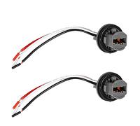 HEEPDD Porta e Riproduzione del Supporto per Lampadina LED 7443 Connettore per Lampadina per per Auto 2 Pcs, Cablaggio Connettore in 2 Pcs, Fili di Rame Altamente Efficienti, della Luce del Freno,