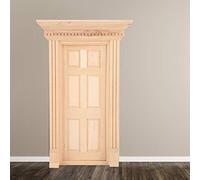 HEEPDD Porta in Miniatura in Legno, Fata Scene da Bambola Fai -da -Te Fai da Te per Progetti di Mobili per la Casa, Accessorio per Bambini per Bambini, Hobbisti e Bambole da Collezione e Giocattoli