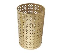 HEEPDD Porta Ombrello, Supporto Ombrello in Metallo a Prova Tondo con Motivo a Rame Cavo per L'ingresso della Casa, Bidone Dell'organizzatore per Uffici per Ombrelli e Canne (Gold #13)