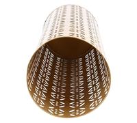 HEEPDD Porta Ombrello, Supporto Ombrello in Metallo a Prova Tondo con Motivo a Rame Cavo per L'ingresso della Casa, Bidone Dell'organizzatore per Uffici per Ombrelli e Canne (Gold #11)