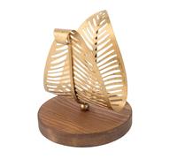 HEEPDD Porta Tovagliolo Elegante per le Foglie, Distributori di Tovaglioli con Base in Legno, Distributore di Tovaglioli da Tavolo Autoportante per Tavolo da Pranzo in Cucina Ristorante Decorazioni