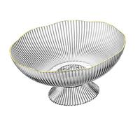 HEEPDD Portafrutta, Piatto da Portata Decorativo in Plastica con Base Staccabile, Design Moderno per e Soggiorno, 9,8x4,7x5,1 Pollici (Trasparente)