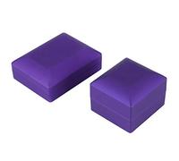 HEEPDD Portagioie a LED, Custodia per Anelli in Peluche per Collana e Ciondolo, Regalo Perfetto per Forniture per Fidanzamento e Matrimoni (PURPLE)