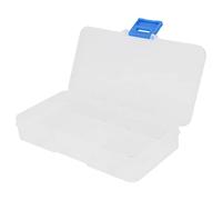 HEEPDD Portagioie Trasparente con 10 Griglie, Contenitore Portaoggetti in Plastica con Divisori Regolabili, per Accessori Artigianali con Perline e Piccole Parti