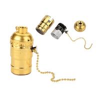 HEEPDD Portalampada Vintage, Facile Controllo con Catenella, Robusta Struttura in Alluminio, Adatto per Lampadine E27, Perfetto per Decorazioni di Illuminazione per la Casa, il Ristorante e l'hotel