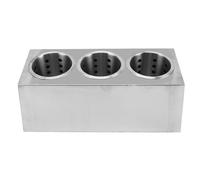 HEEPDD Portaoggetti per Utensili da , Contenitore per Oggetti, in Acciaio Inossidabile, Base Antiscivolo, Spazioso Organizer per Forchette e Coltelli, Portaoggetti da Dal Design Multifunzionale (3