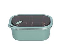 HEEPDD Portapasto Box in Acciaio Inossidabile da 1,2 Litri, Contenitore per Alimenti a Doppio Strato a Tenuta Stagna per la Conservazione della Scolastica e da Picnic (1.2L-Doppio Strato-Verde)