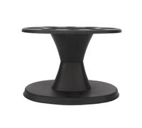 HEEPDD Portaspazzole a 8 Fori, Portaoggetti in Plastica Nera per Bigodini e Pettini, Ideale per Saloni e Uso Domestico (BLACK)