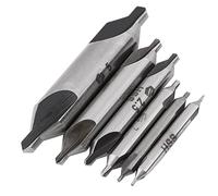 HEEPDD Posizionamento Accurato a Doppia estremità da 1 a 5 Mm per Metalli Set di 6 Punte da Trapano Centrali HSS Trasmissione Meccanica Nan da 60 Gradi