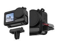 HEEPDD Protettiva in Silicone della Fotocamera, Comoda in Silicone Portatile e Tappo di Lente con Cinturino Manuale e Corda Anti -perduta per Osmo Action 3 4 5 Camera