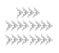 HEEPDD Protezioni Angolari da 20 Pezzi, Angoli Antichi Album Fotografici di Scrapbooking per Scrapbooking Angolare Decorazione per la Creazione di Scrapbooking Angoli di Copertina dei (WHITE)