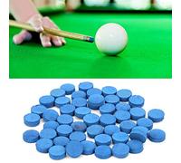 HEEPDD Punta per Stecca da Biliardo, Accessorio, Set di 50 Punte per Giocatori di Snooker e Biliardo Punta per Stecca da, Ricambio in Pelle da 9 Mm per Gli Sport Agonistici (13 mm)