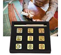 HEEPDD Punzone per Incisione, Strumento in Metallo, Facile da Usare, Include Numeri da 0 a 8, Ottimo per Artigianato in Pelle, Progetti Fai da Te, Hobbisti