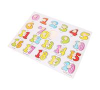 HEEPDD Puzzle Board in Legno, Giocattolo Puzzle Educativo con Manopola, Sviluppo Cognitivo per Bambini, Migliora l'immaginazione e le capacità Motorie (A3002(digitale))