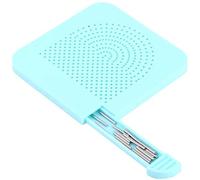 HEEPDD Quilling Board, Roll Grid Quiller Guide con 20 perni in Acciaio Strumento Quilling Artigianale in Carta Fai-da-Te(Blu)