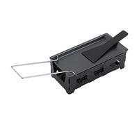 HEEPDD Raclette Portatile per Formaggio Antiaderente, Griglie per Raclette Manico Pieghevole Set per per Formaggio Teglia da Forno per Domestica Campeggio Portatile Antiaderente per, Mini