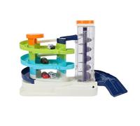 HEEPDD Rampa Interattiva per Auto, Parcheggio, Garage, Set da Gioco Giocattolo, Design Multistrato, Rampa Interattiva per Auto, Set di Giocattoli per Bambini, Che Imparano le Regole del Traffico,