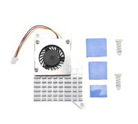 HEEPDD RasPi 5 Active Cooler Ventola di Raffreddamento CPU in Lega di Alluminio 4 Pin 30 X 30 X 7 Mm Design Dissipatore di Calore per Schede RasPi 5 Nella Configurazione Desktop e Progetti Fai-da-te