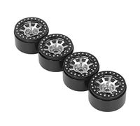 HEEPDD RC, in lega di alluminio, 2,2 pollici, resistente all'usura, durevole, design ponderato, 4 mozzi RC Beadlock, SCX10 (argento)