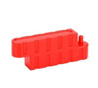 HEEPDD Recinzione da Corsa in Plastica Rossa con Barriere per Binari da Deriva RC da 12 Pezzi